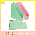Foldable cardboard paper magazine file holder